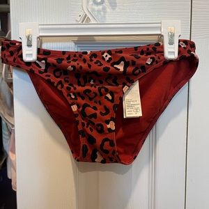 Size xs hollister cheetah print bikini bottoms